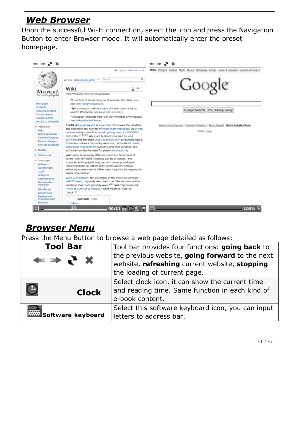ONYX BOOX A62 User Manual | Page 31 / 37
