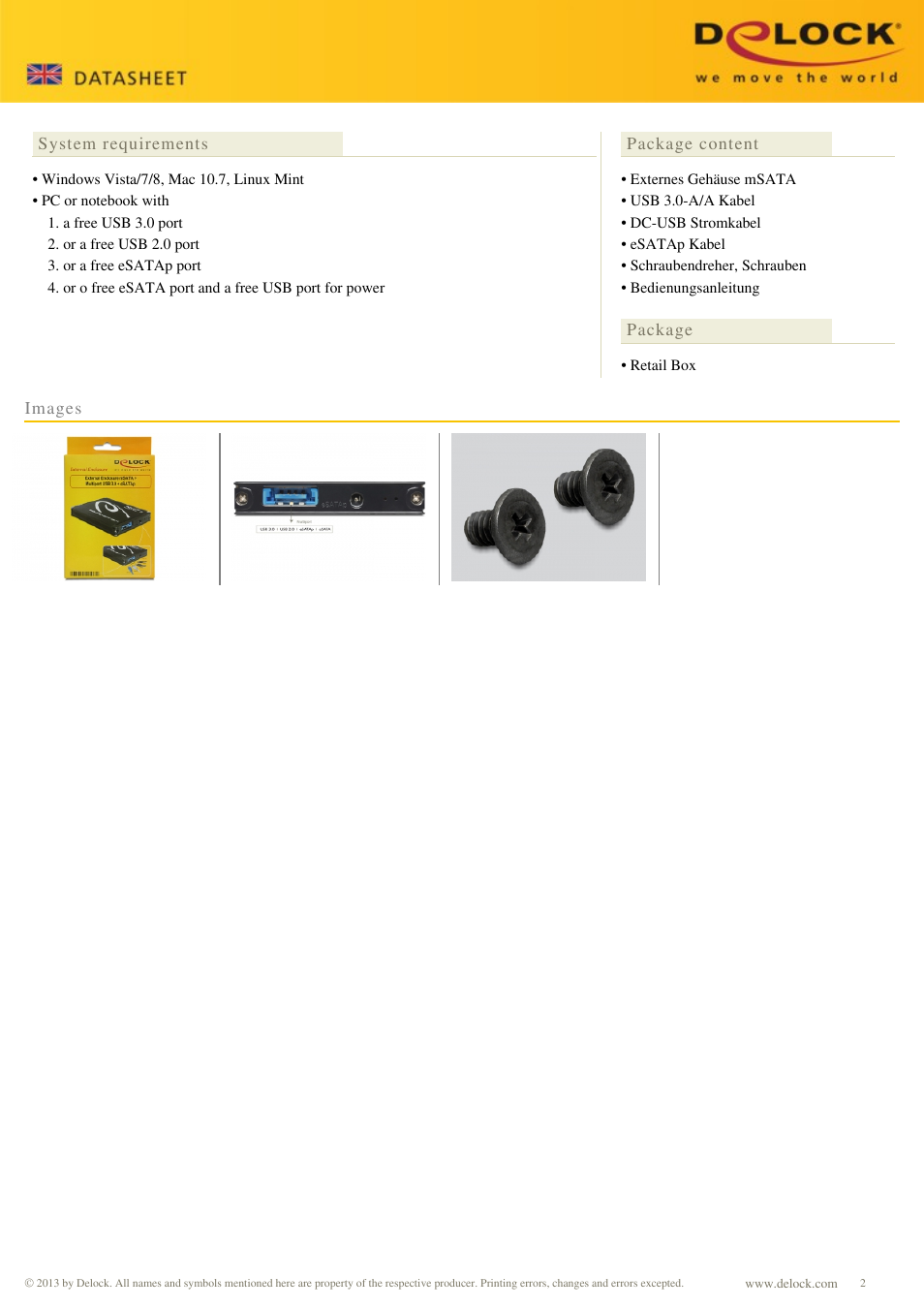 DeLOCK 42508 User Manual | Page 2 / 2