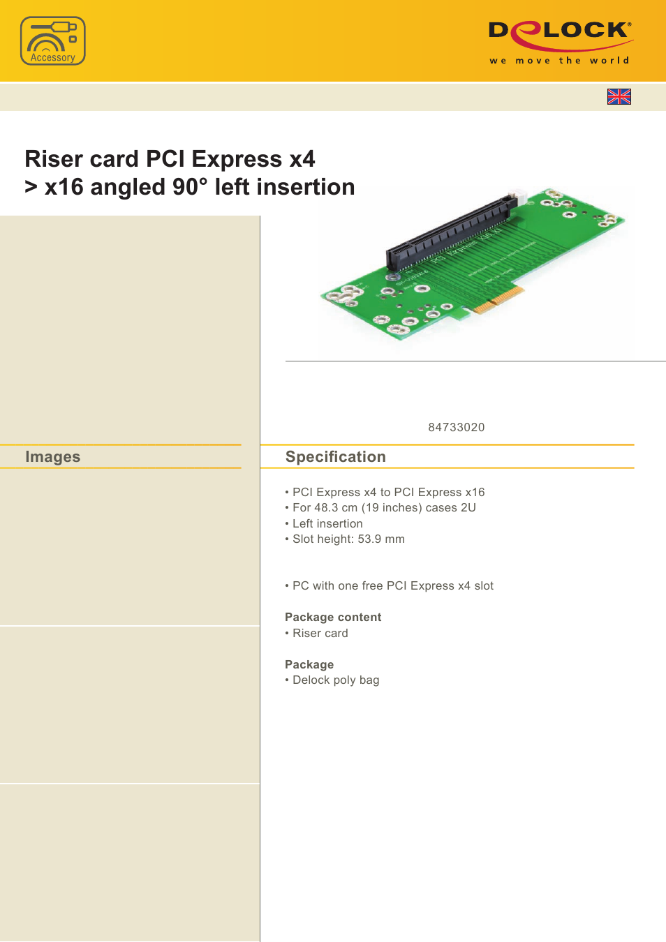 DeLOCK 41836 User Manual | 1 page