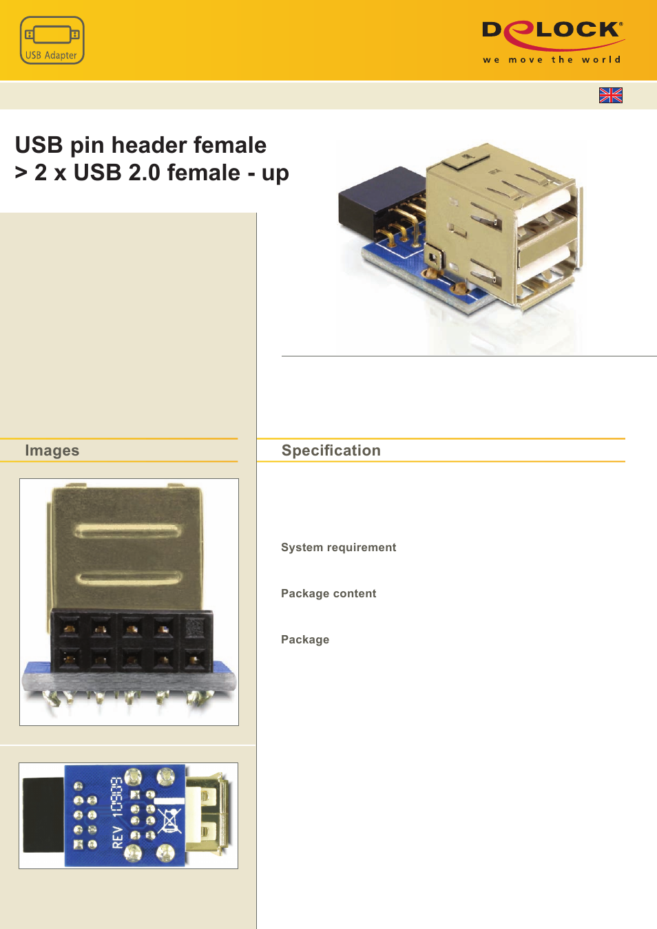 DeLOCK 41825 User Manual | 1 page