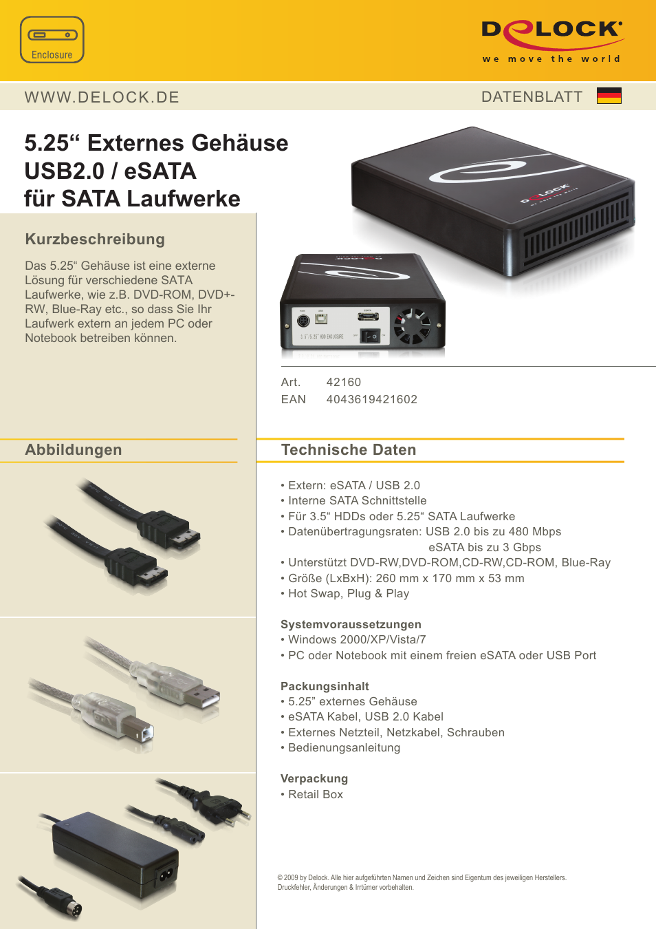 DeLOCK 42160 User Manual | 6 pages