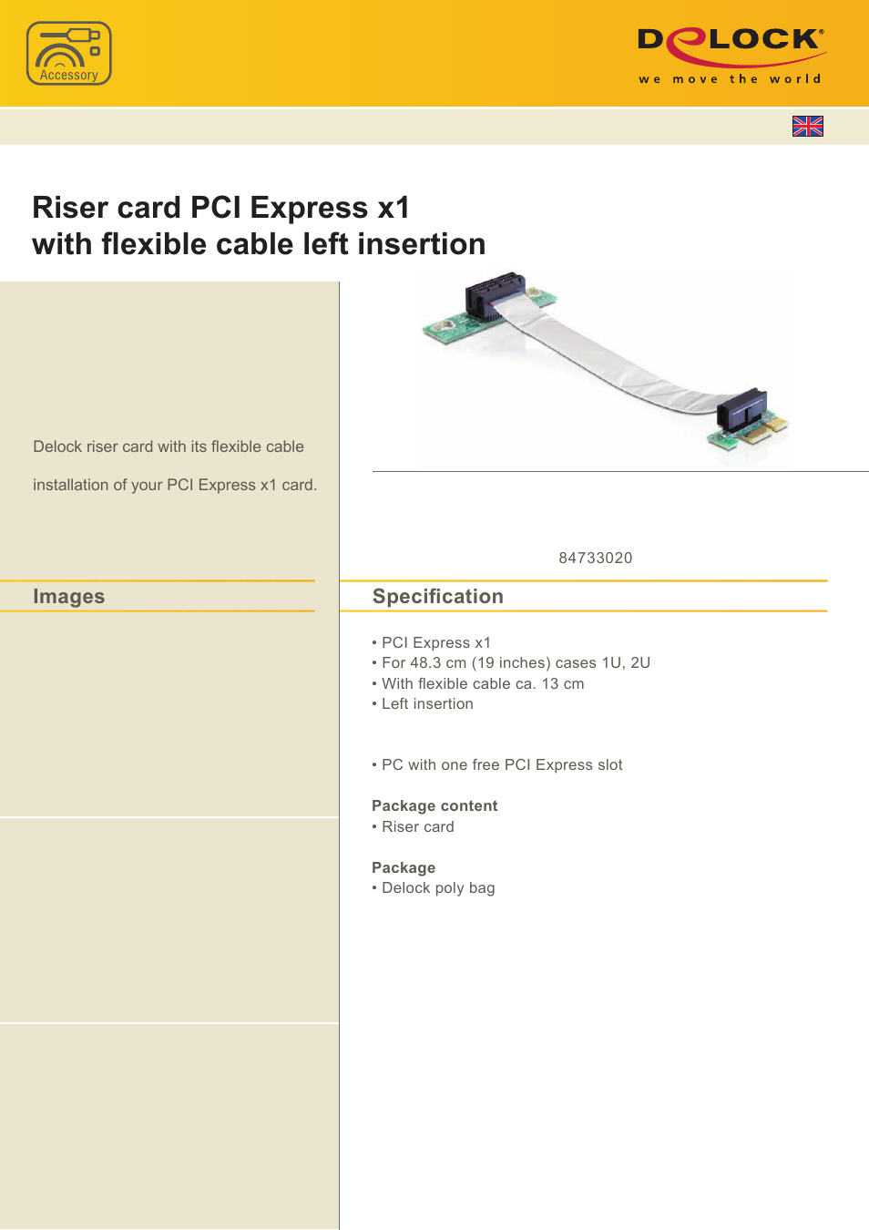 DeLOCK 41839 User Manual | 1 page