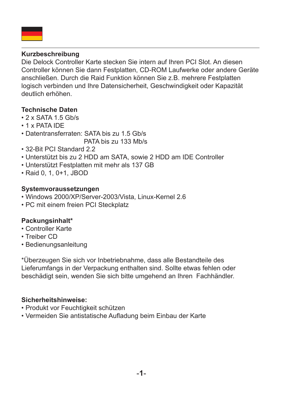 DeLOCK 70146 User Manual | Page 5 / 17