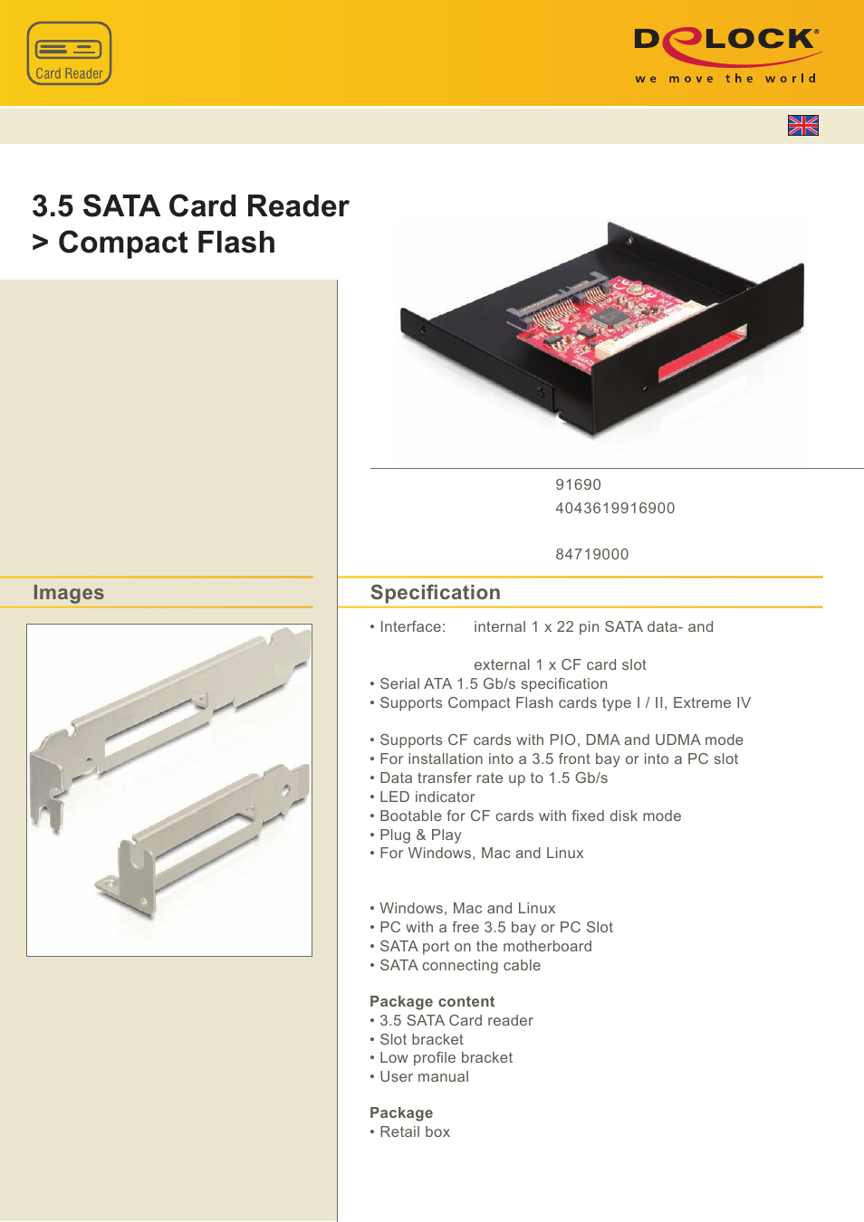 DeLOCK 91690 User Manual | 1 page