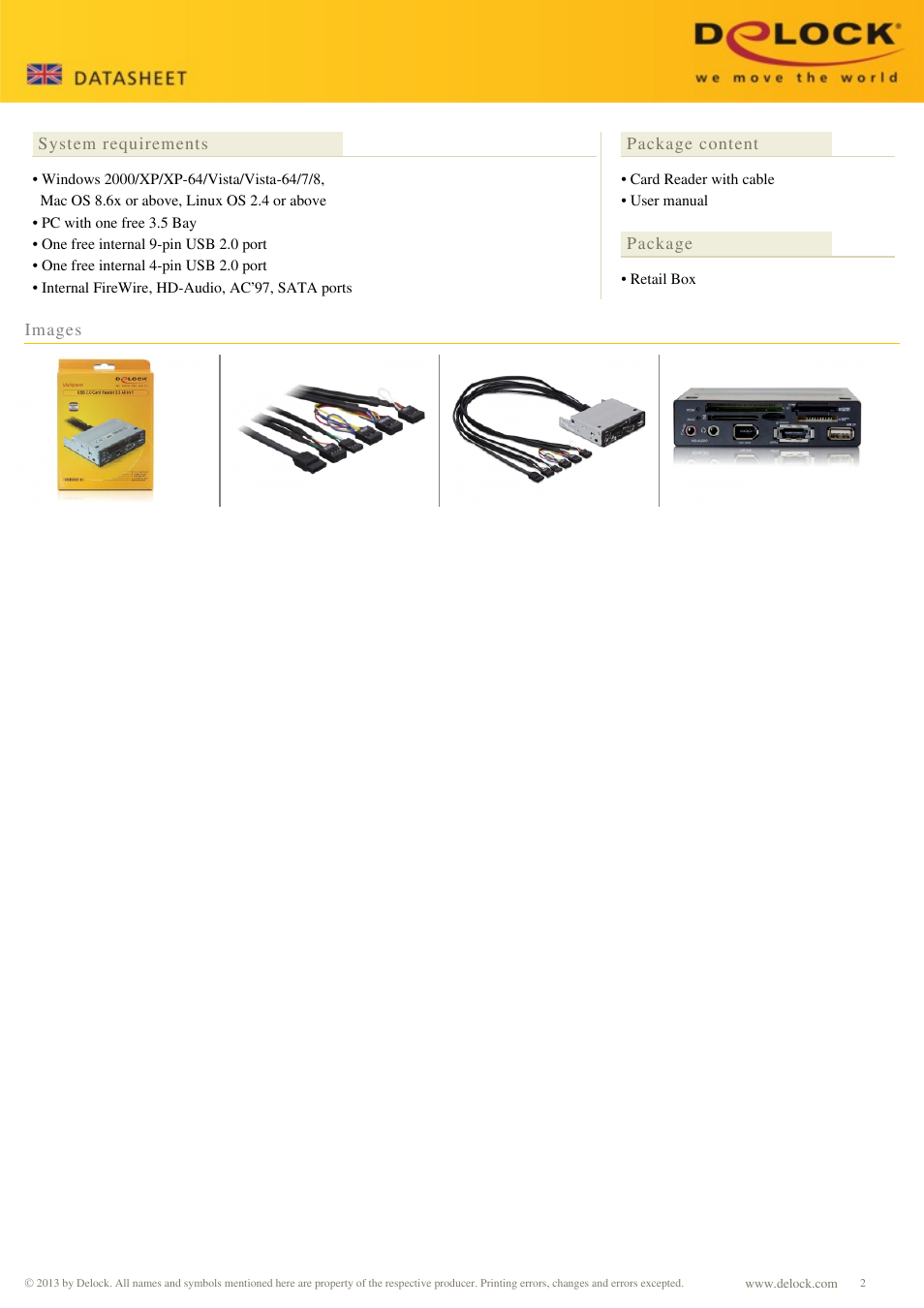 DeLOCK 91669 User Manual | Page 2 / 2
