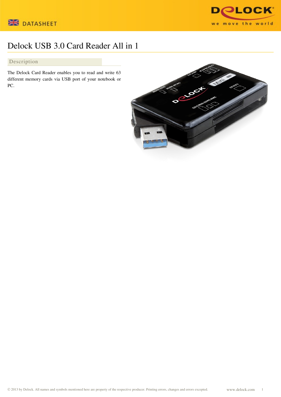DeLOCK 91719 User Manual | 3 pages