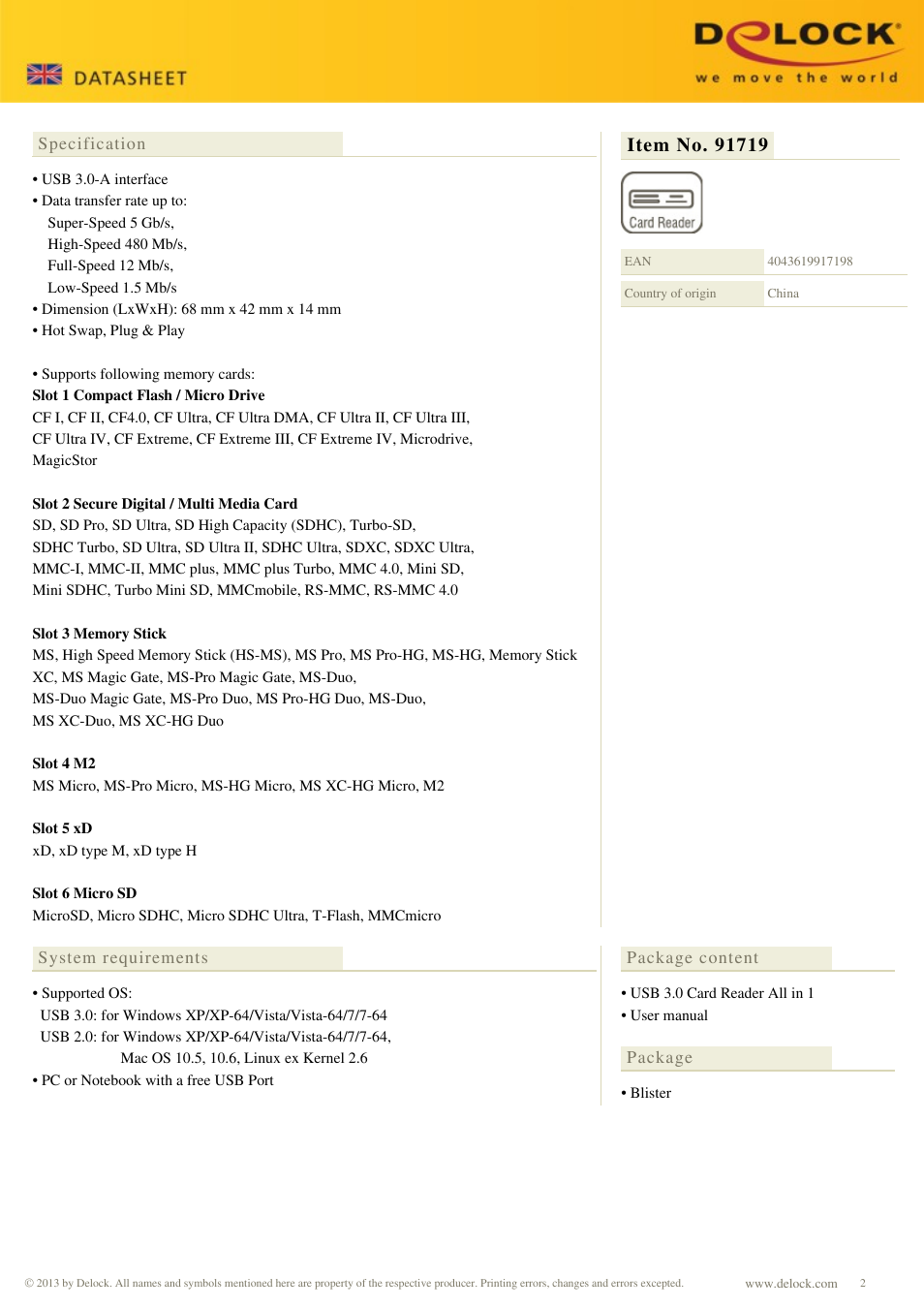 DeLOCK 91719 User Manual | Page 2 / 3