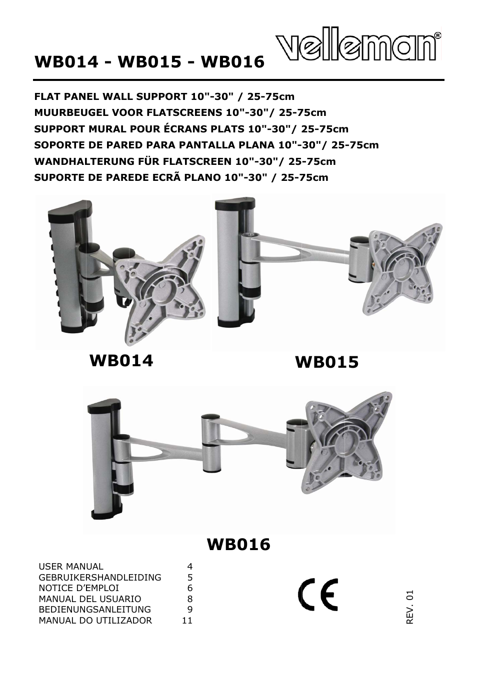 Velleman WB014 User Manual | 15 pages