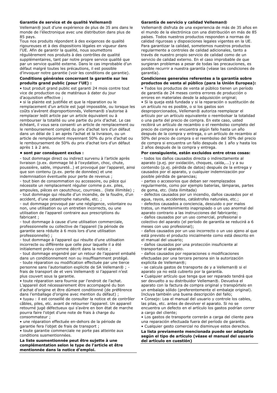 Velleman WB014 User Manual | Page 14 / 15