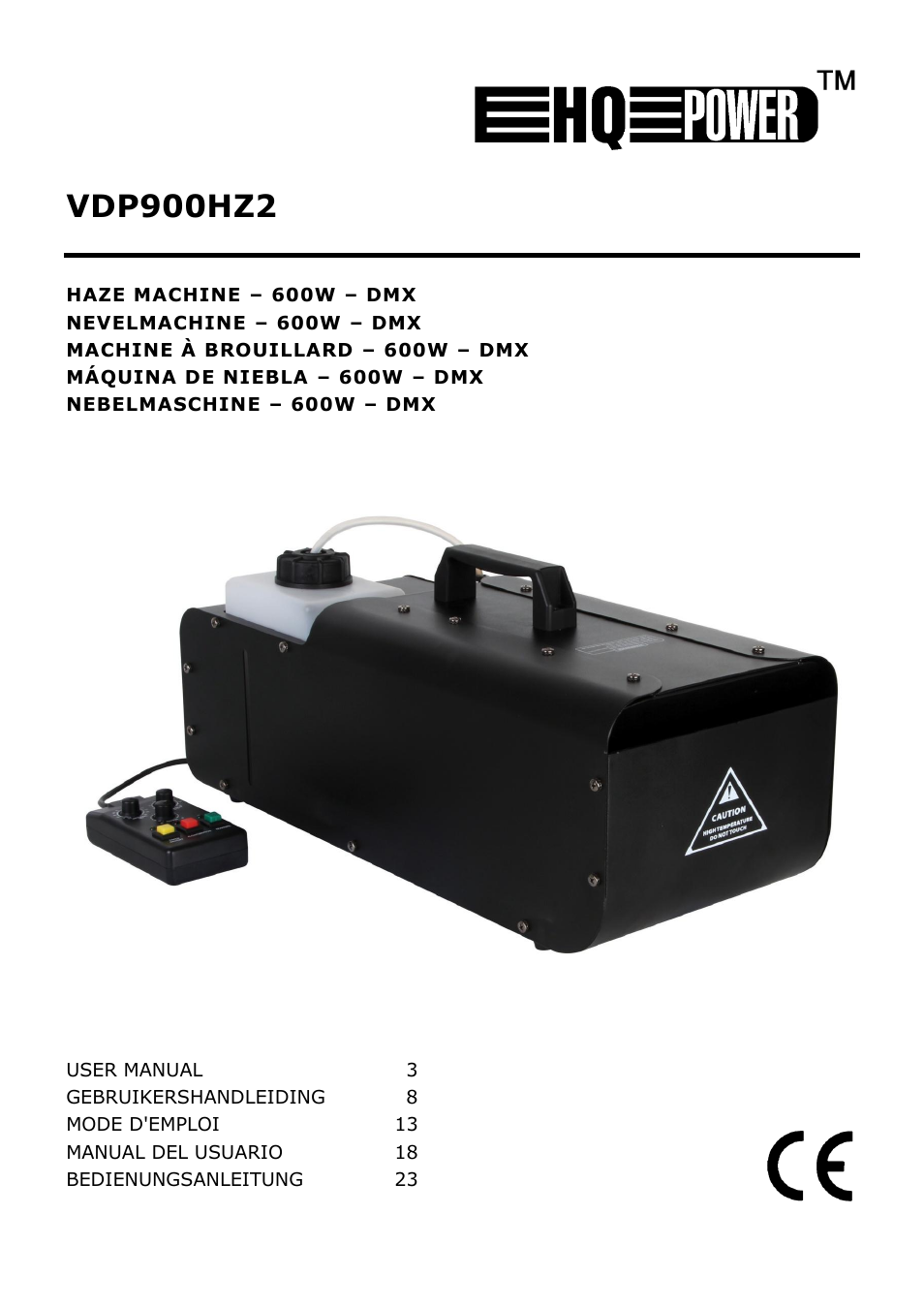 Velleman VDP900HZ2 User Manual | 28 pages