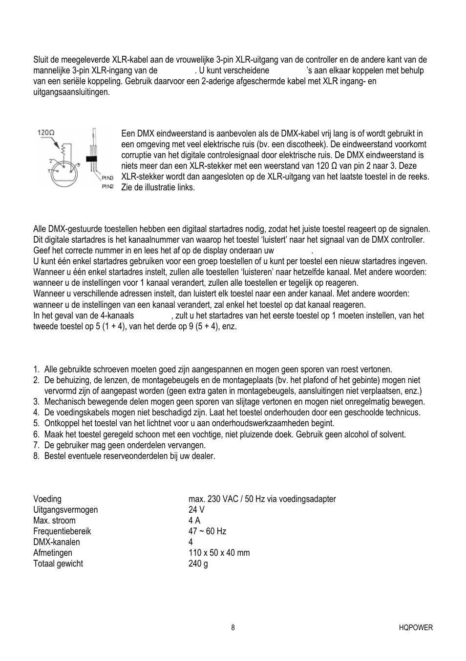 Velleman VDPLTC2 User Manual | Page 8 / 18