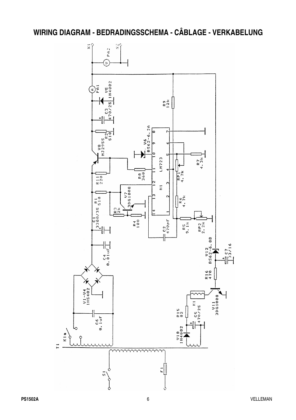 Velleman PS1502A User Manual | Page 6 / 6