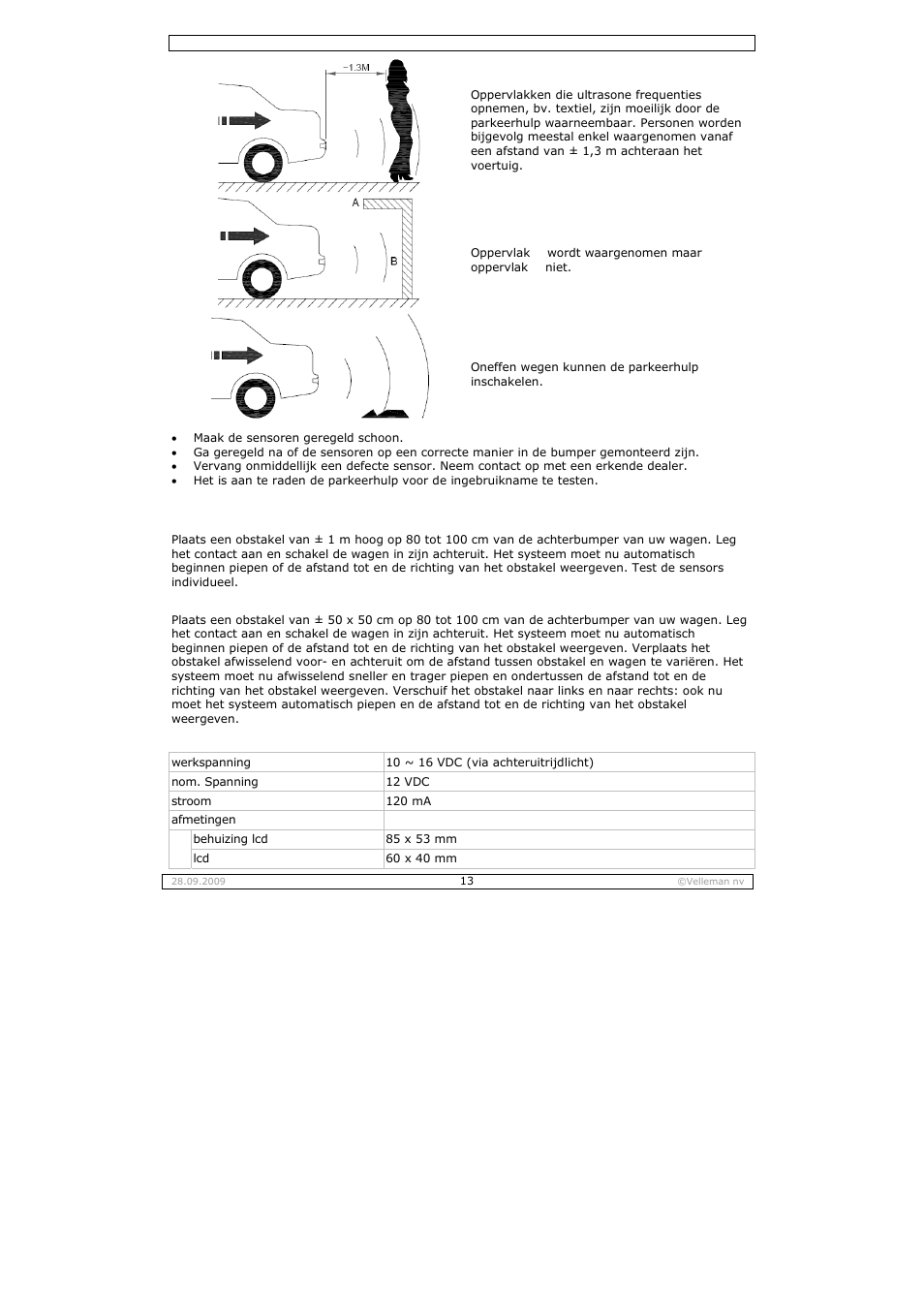 Velleman SPBS10 User Manual | Page 13 / 31