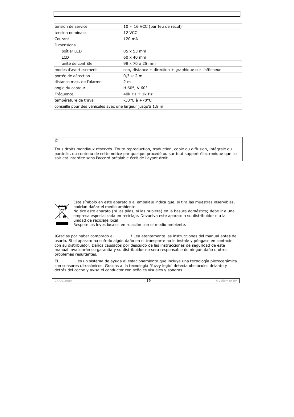 Manua, Al del, L usua | Ario | Velleman SPBS10 User Manual | Page 19 / 31