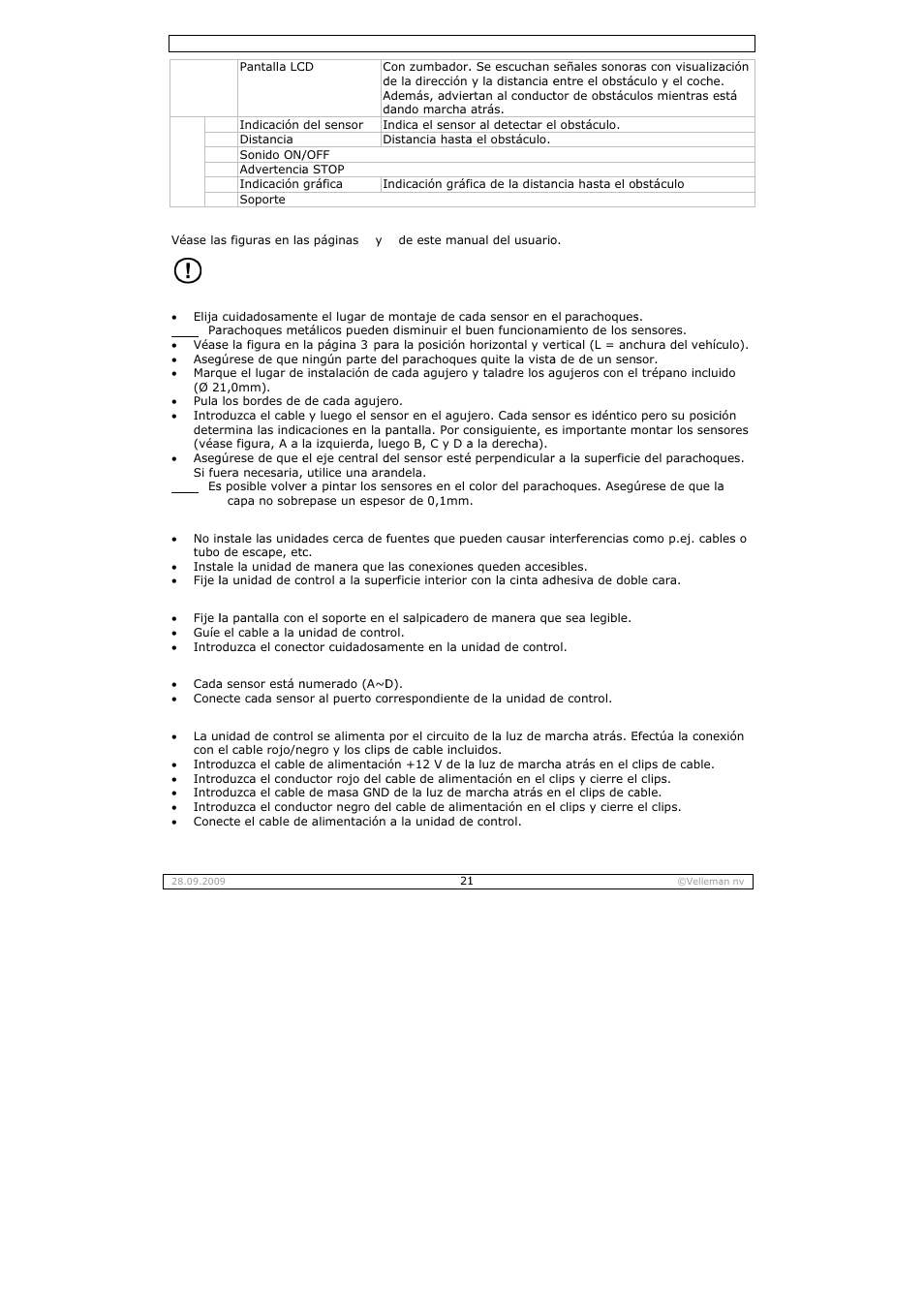 Velleman SPBS10 User Manual | Page 21 / 31
