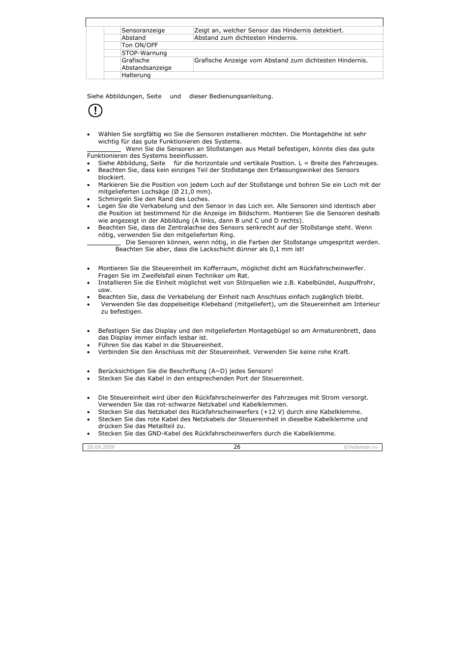 Velleman SPBS10 User Manual | Page 26 / 31