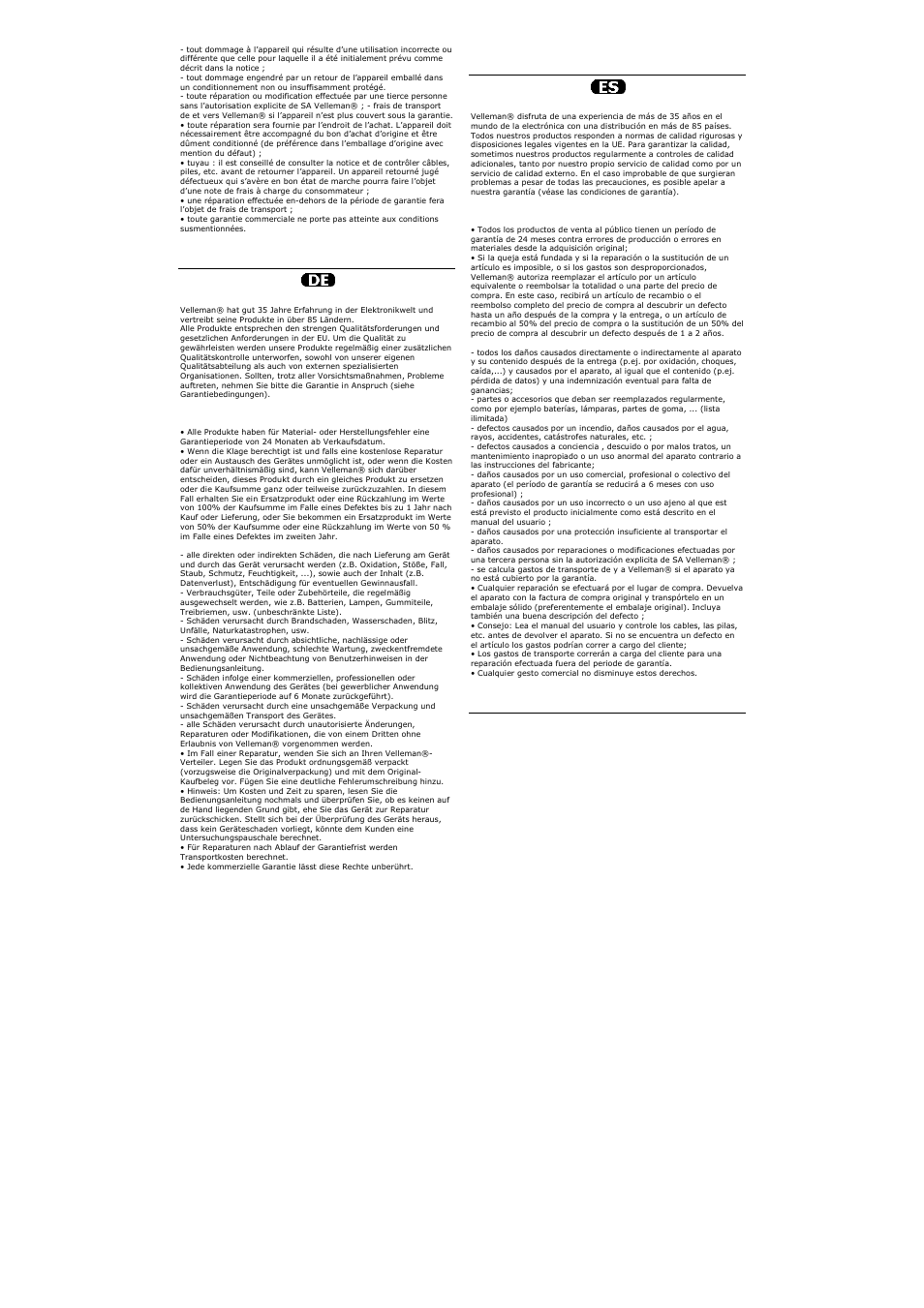Velleman SPBS10 User Manual | Page 31 / 31
