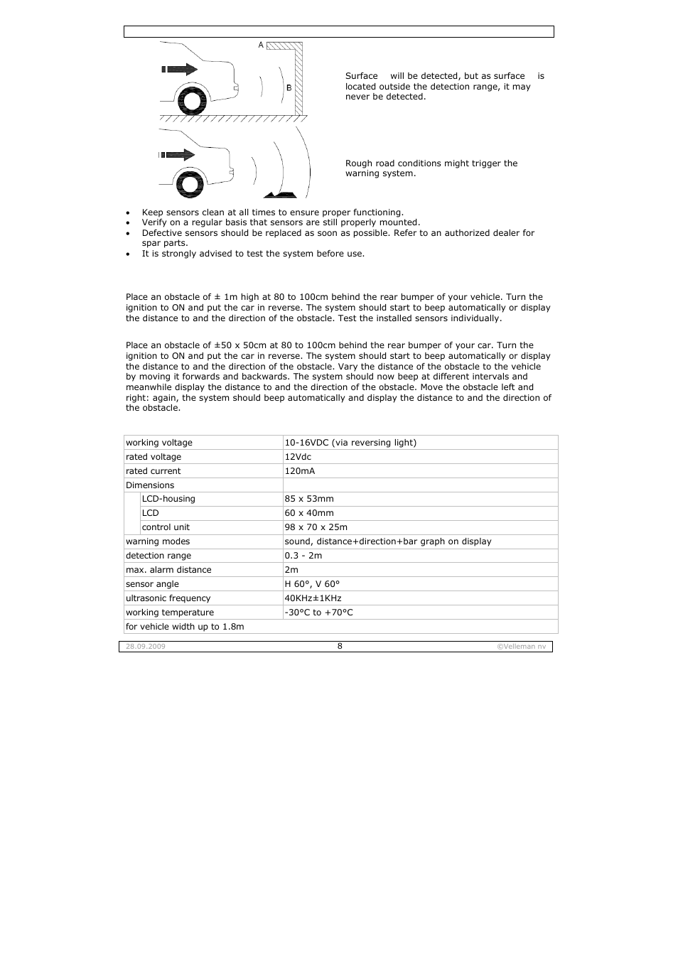 Velleman SPBS10 User Manual | Page 8 / 31