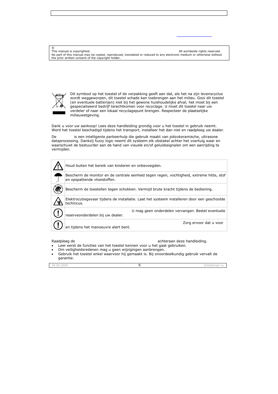 Gebru, Ikersh, Handlei | Iding | Velleman SPBS10 User Manual | Page 9 / 31