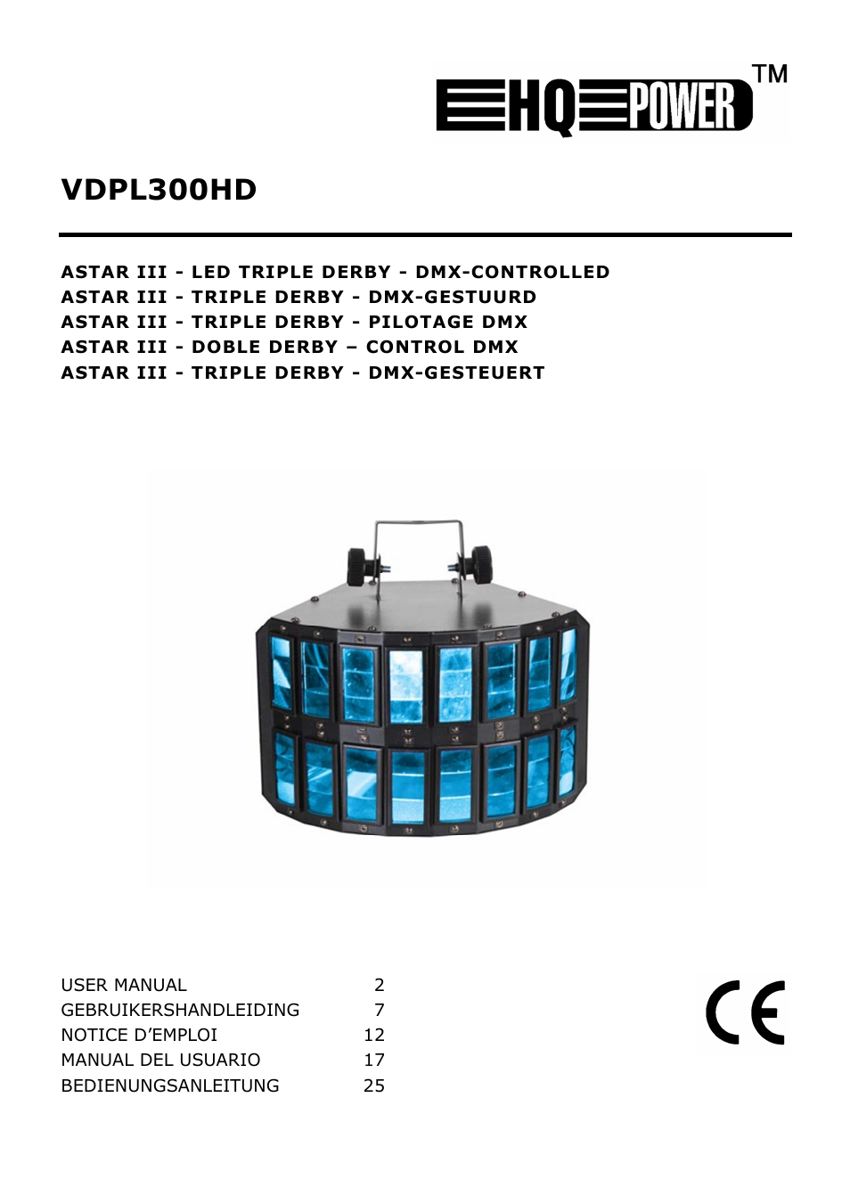 Velleman VDPL300HD User Manual | 31 pages