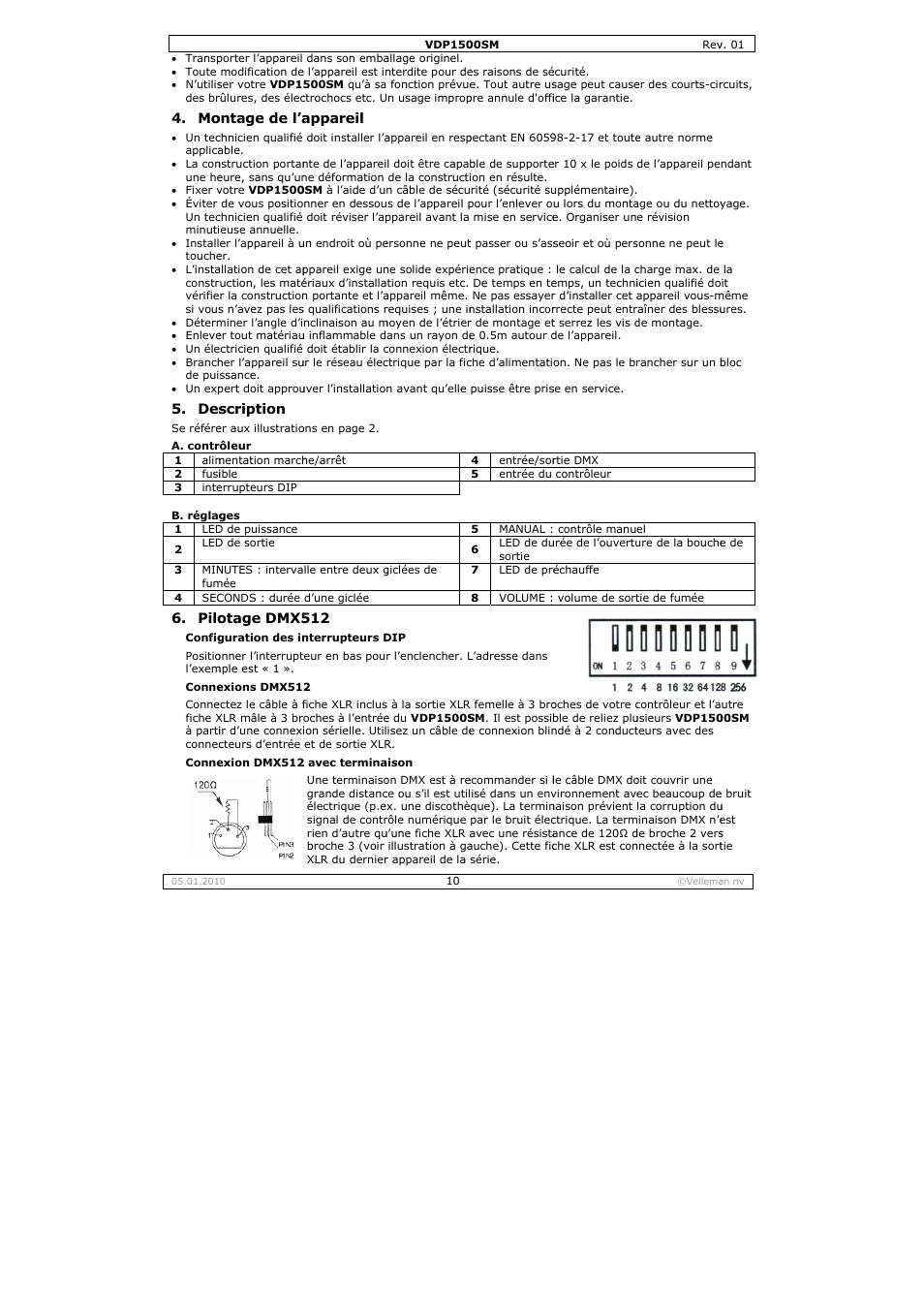 Velleman VDP1500SM User Manual | Page 10 / 19