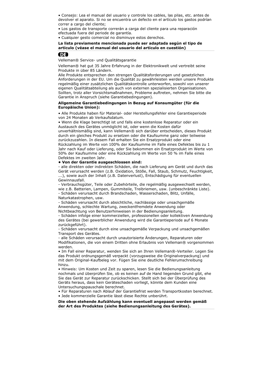Velleman VRC801D2 User Manual | Page 52 / 52