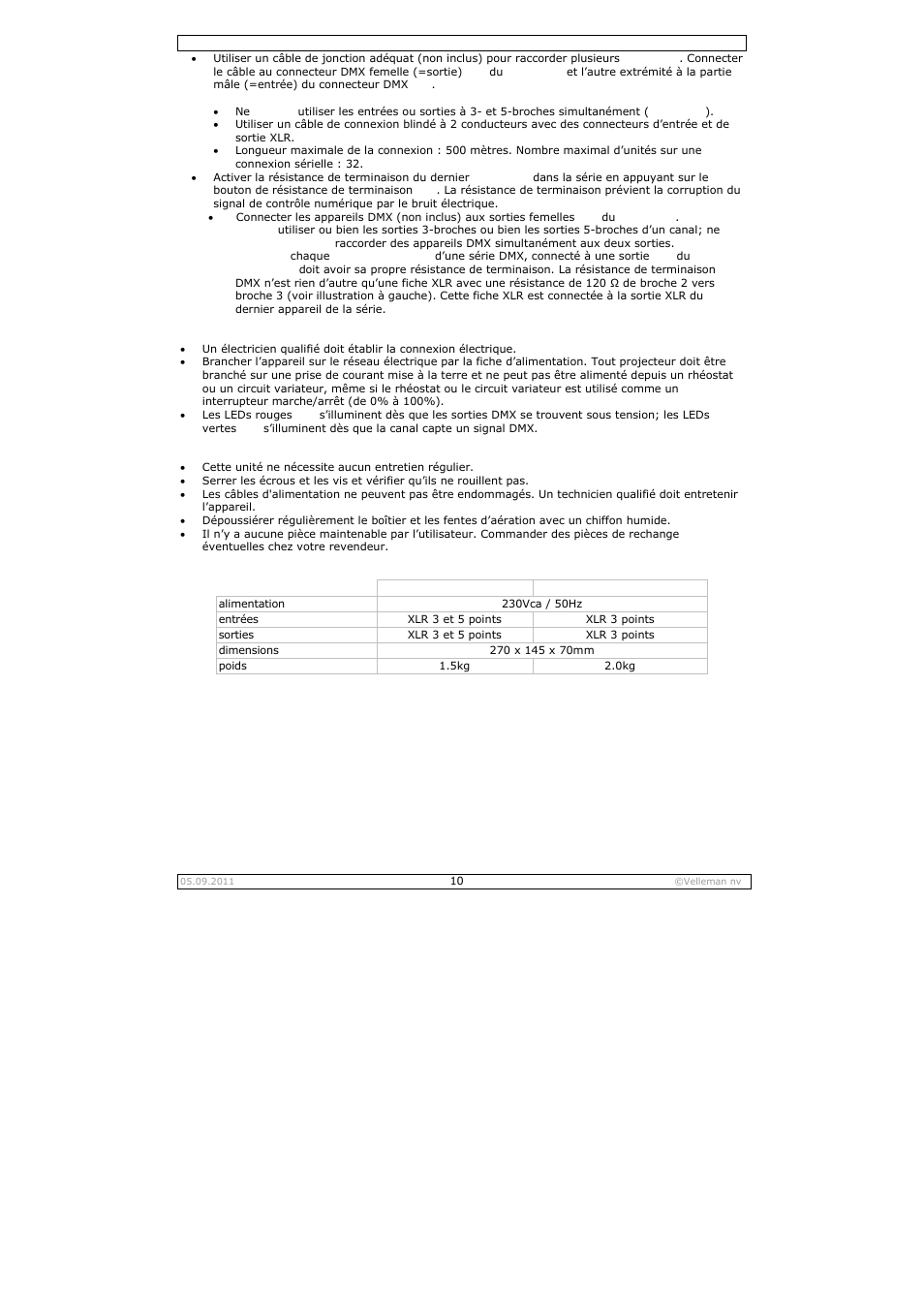 Velleman VDPSP0x User Manual | Page 10 / 17