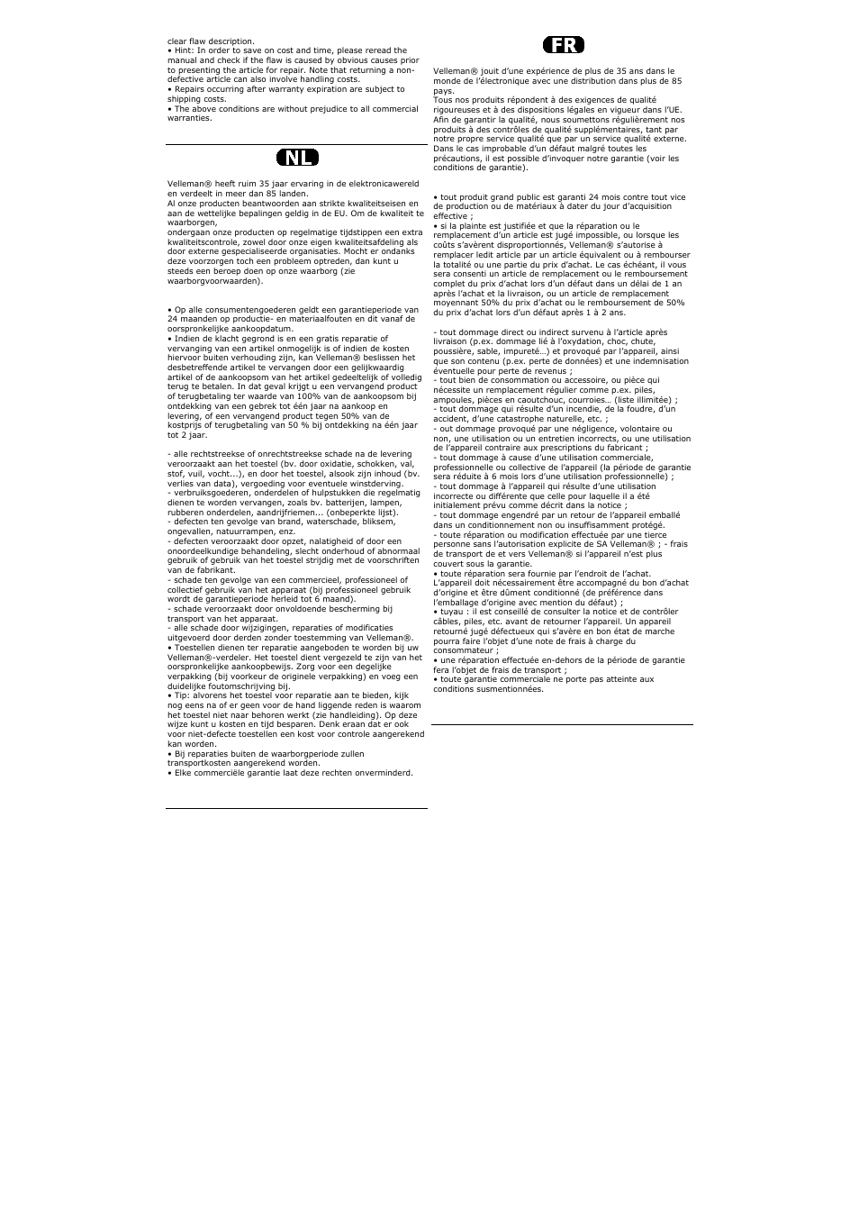 Velleman VDPSP0x User Manual | Page 16 / 17