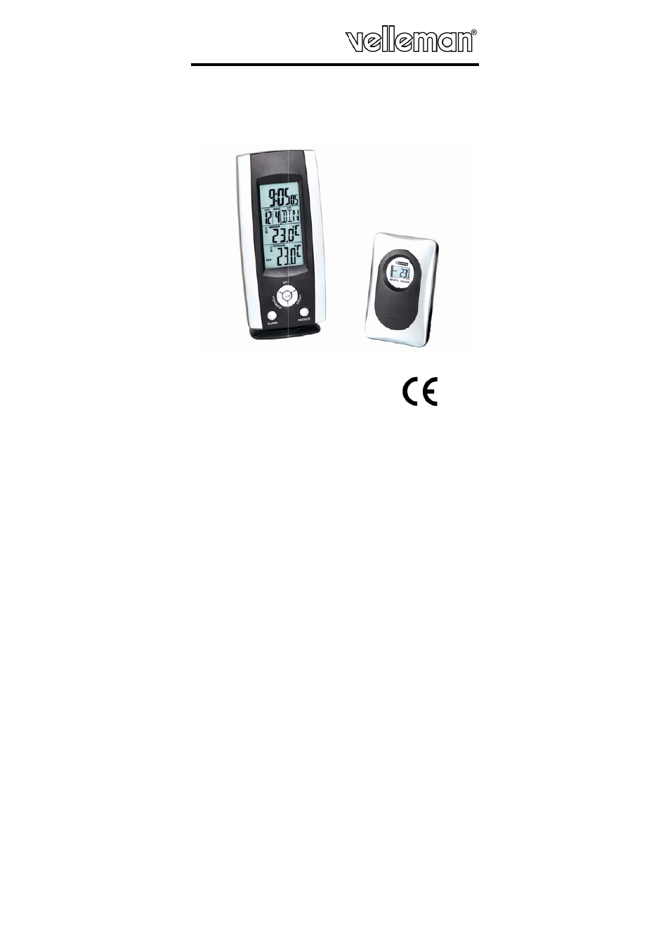 Velleman WS8426 User Manual | 34 pages