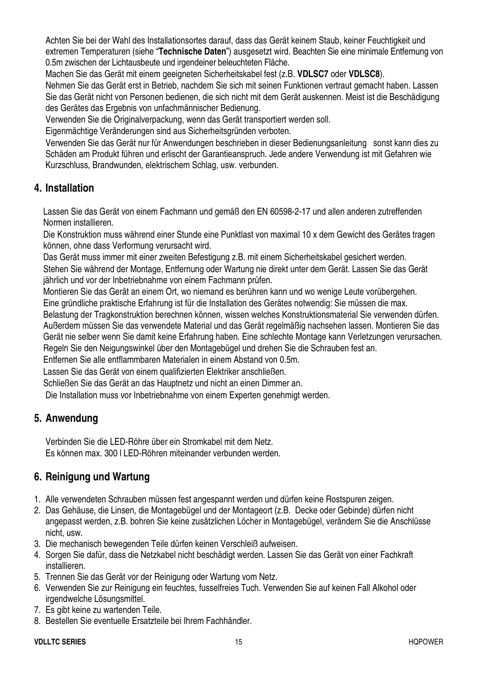 Velleman VDLLTC series User Manual | Page 15 / 16