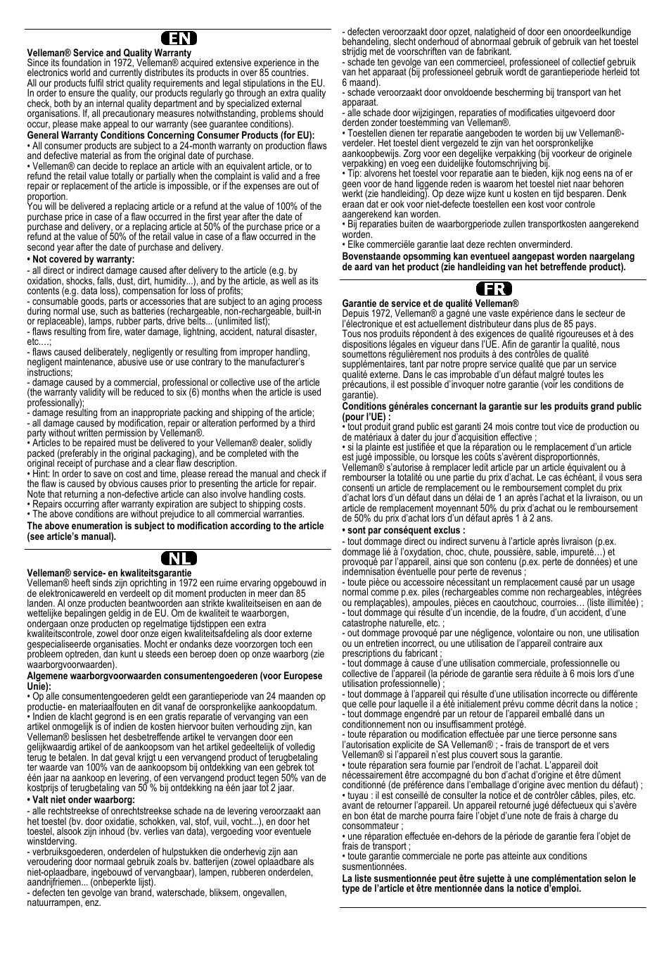 Velleman WS1080 User Manual | Page 47 / 49