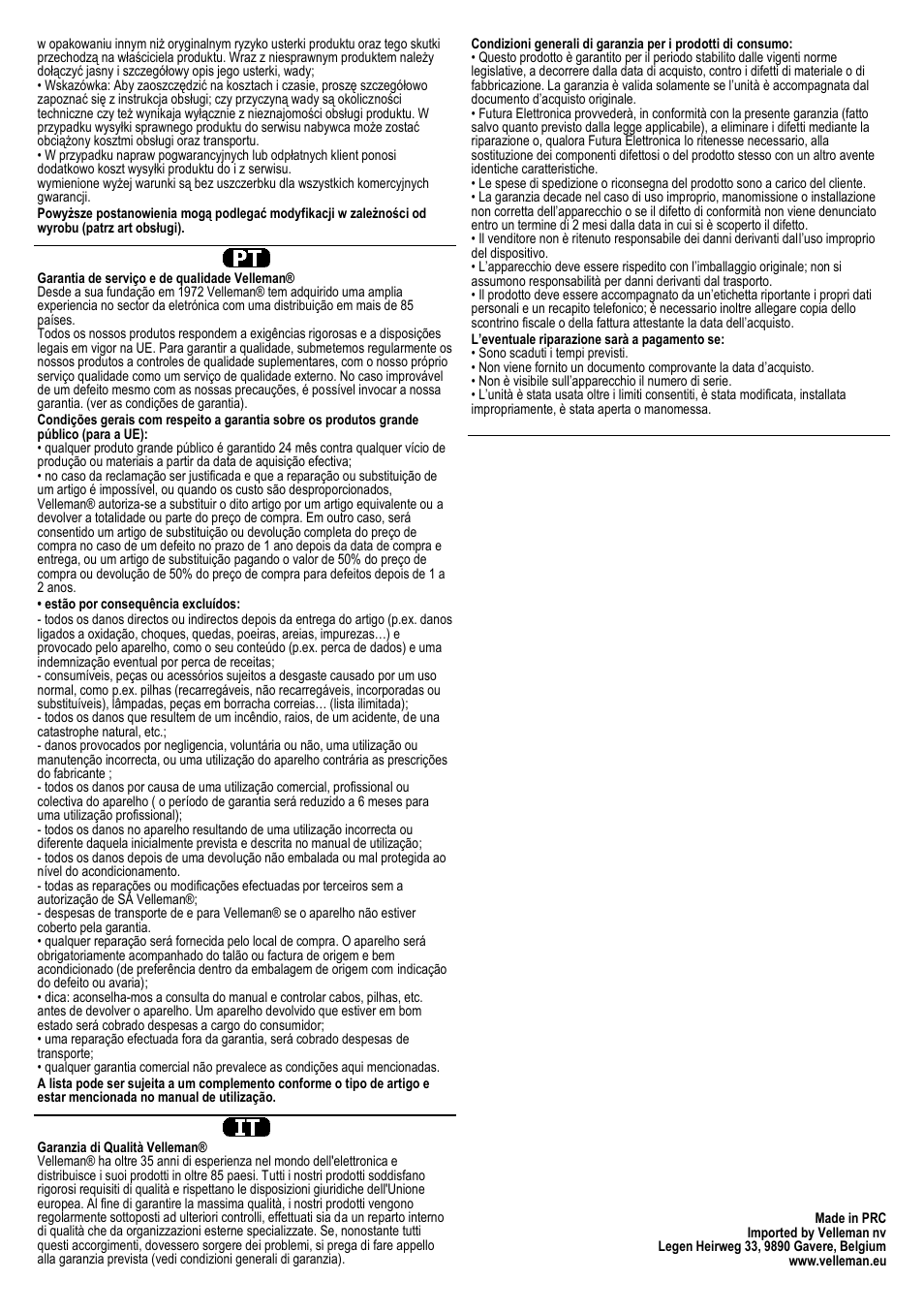 Velleman WS1080 User Manual | Page 49 / 49