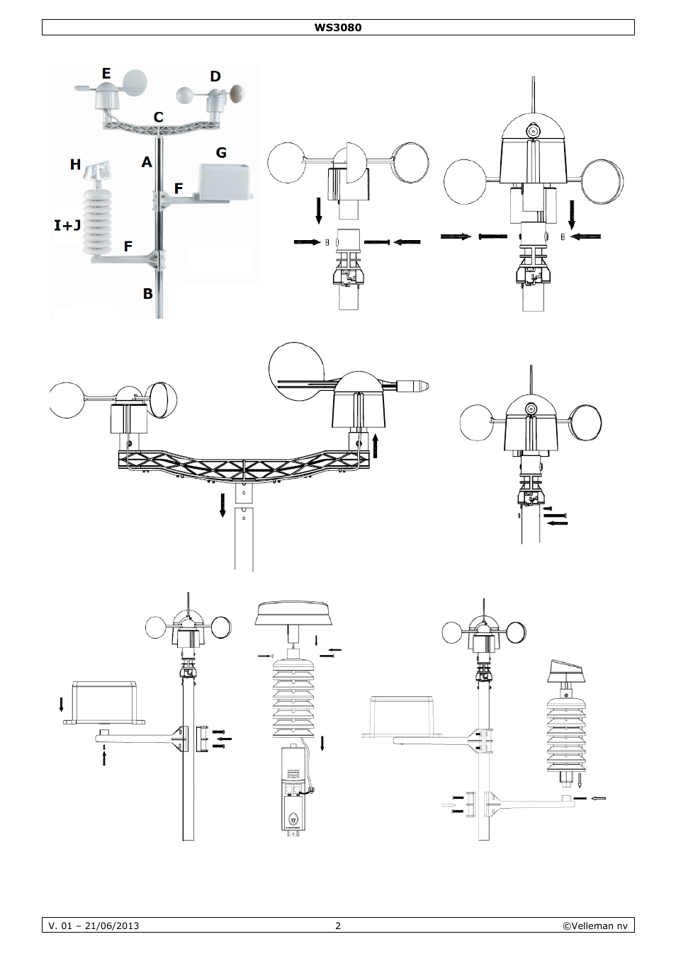 Velleman WS3080 User Manual | Page 2 / 90