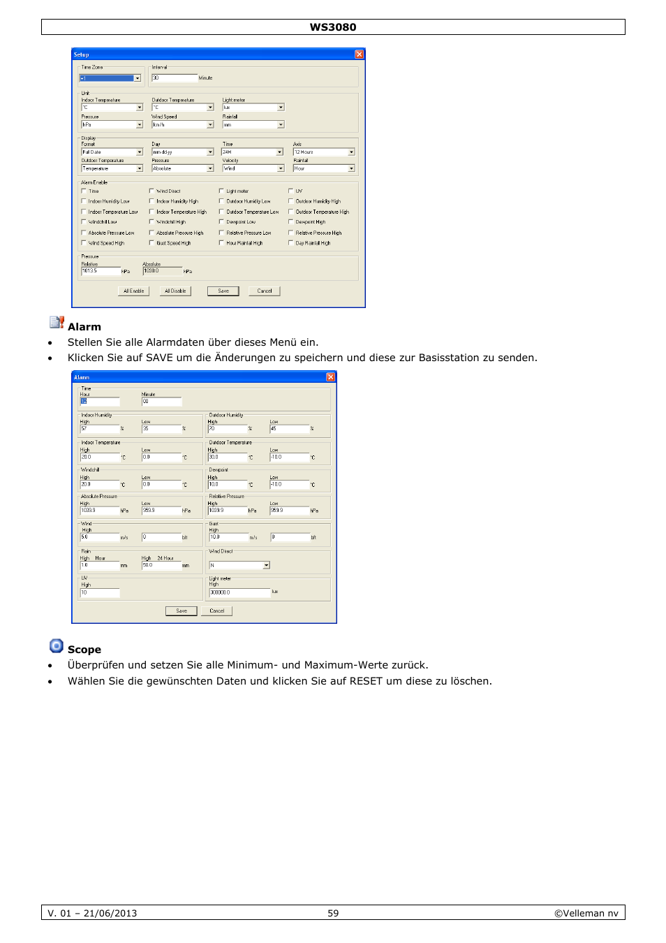 Scope | Velleman WS3080 User Manual | Page 59 / 90