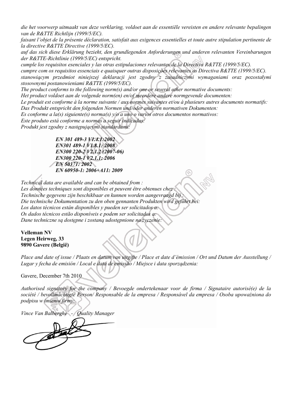 Velleman WS3080 User Manual | Page 88 / 90