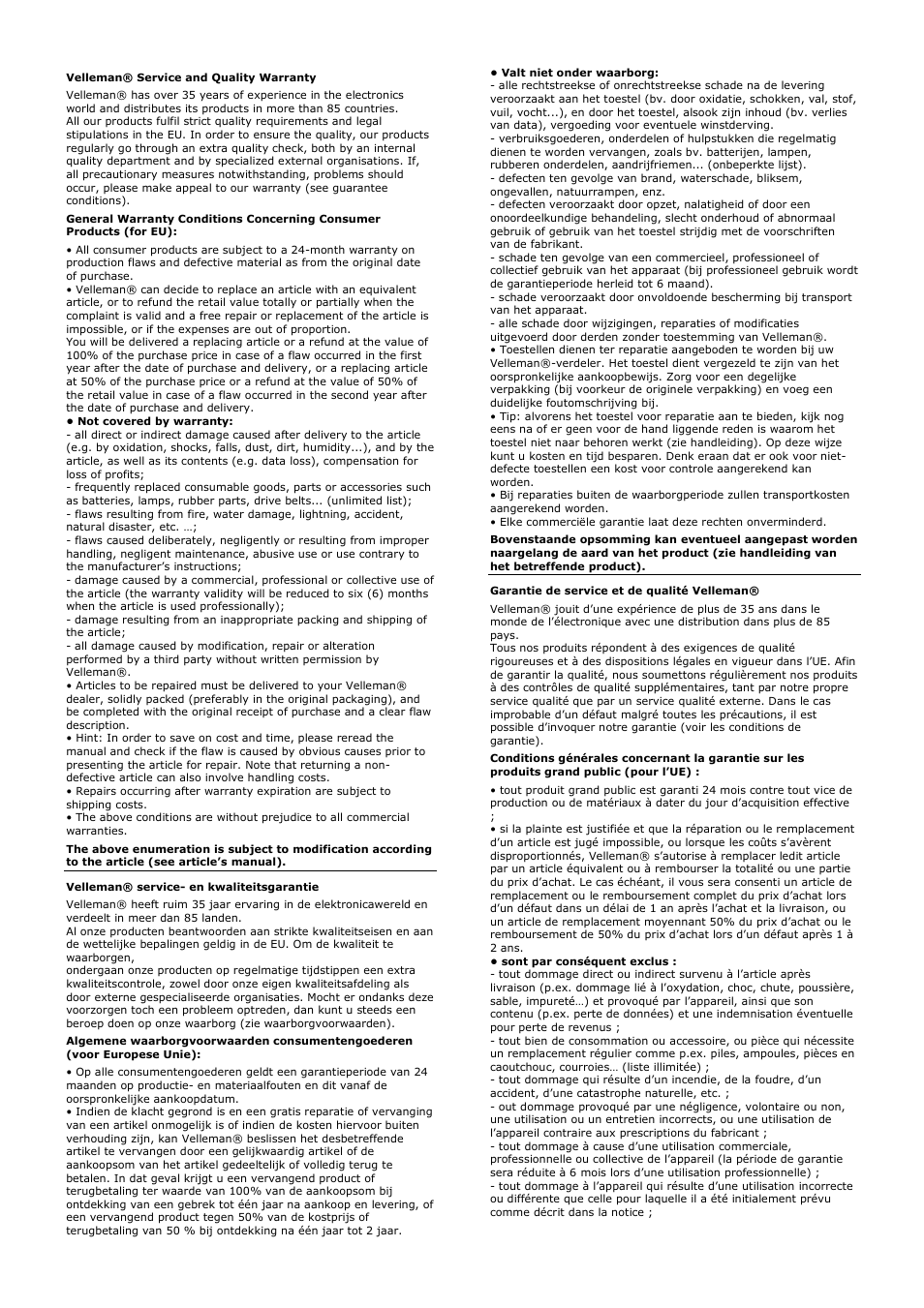 Velleman VDL800SMT2 User Manual | Page 22 / 23