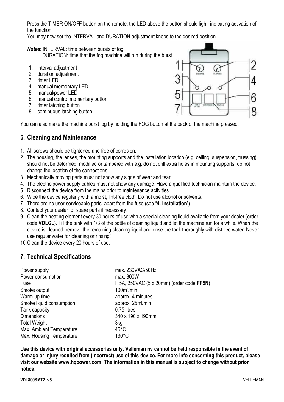 Velleman VDL800SMT2 User Manual | Page 4 / 23