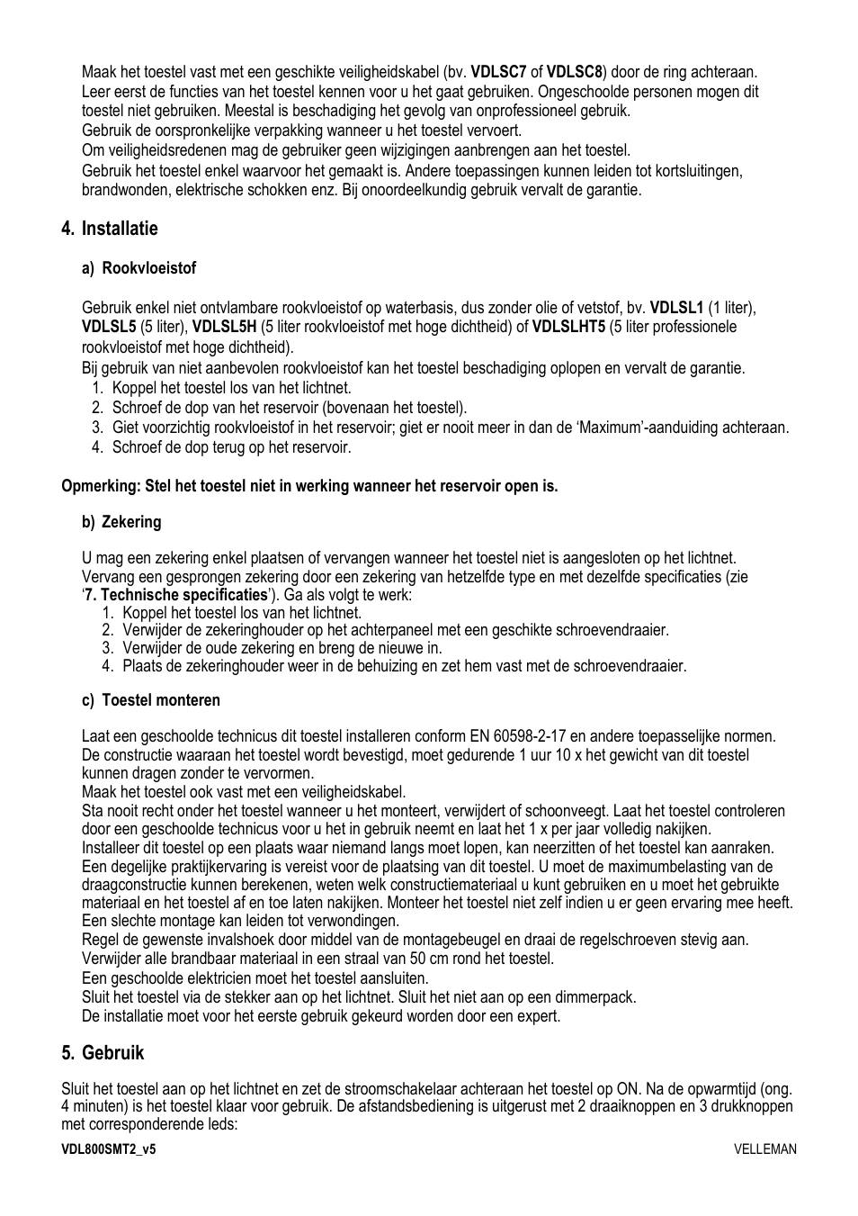 Velleman VDL800SMT2 User Manual | Page 6 / 23