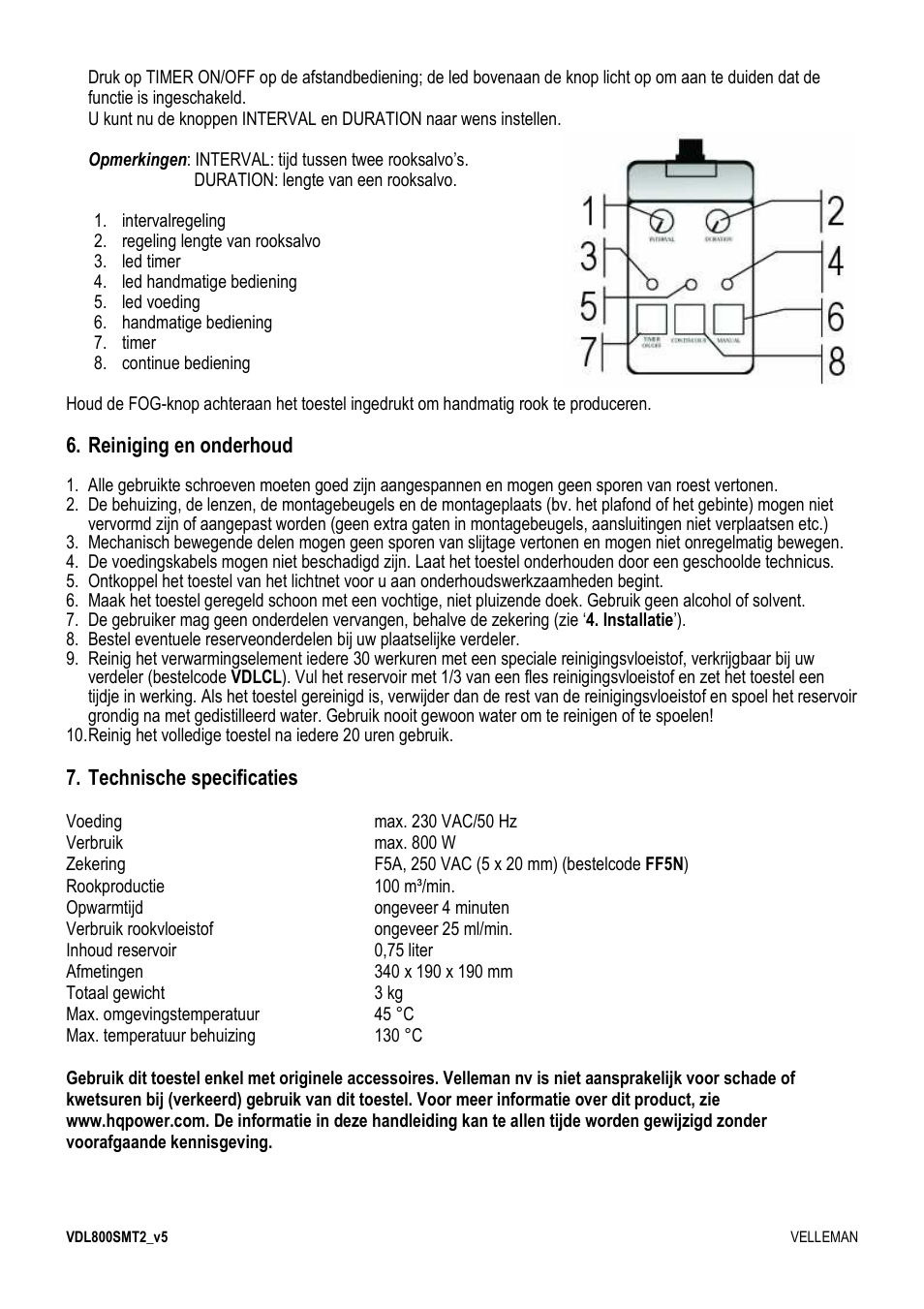 Velleman VDL800SMT2 User Manual | Page 7 / 23