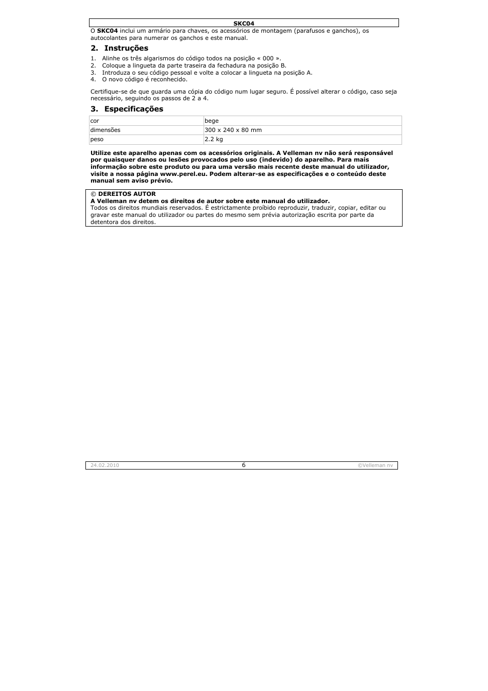 Velleman SKC04 User Manual | Page 6 / 8