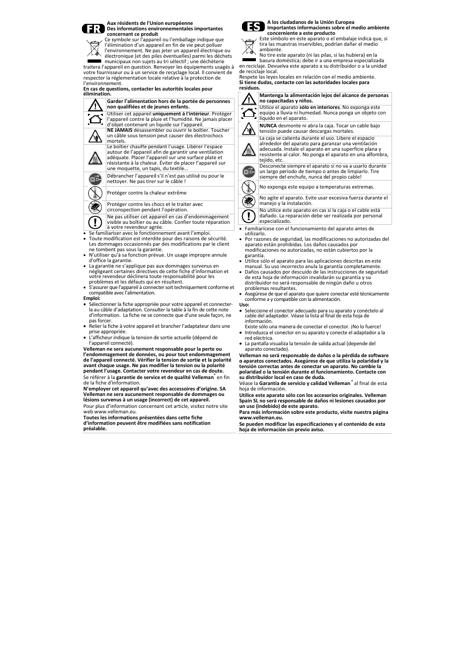 Velleman PSSE24 User Manual | Page 2 / 4