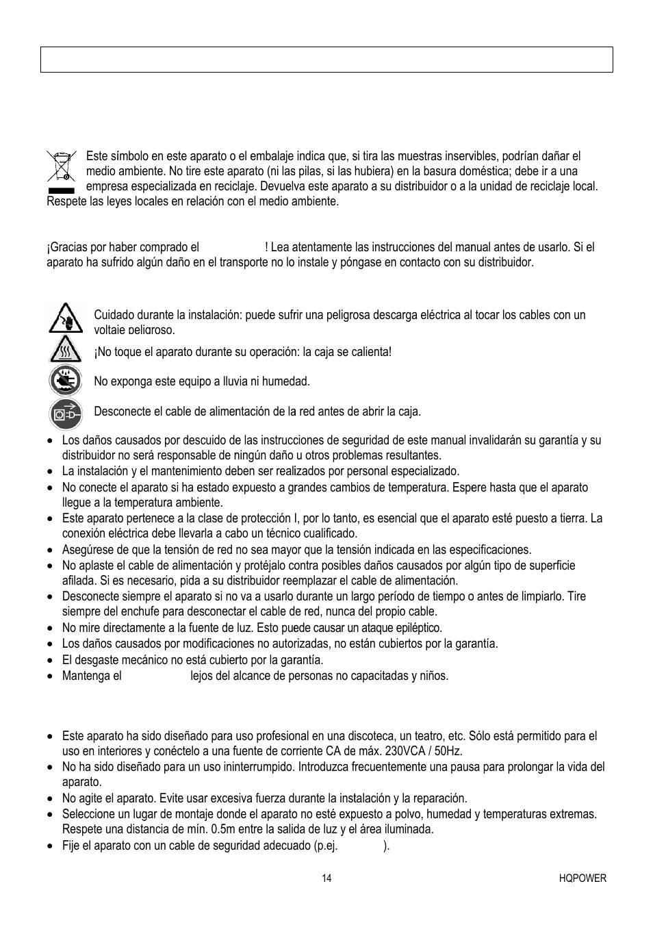 Plw240, 1 – efe, Cto wa | Ash col, Lor - 24, 4 leds r, Rgb de, E 1w | Velleman VDPLW2401 User Manual | Page 14 / 21