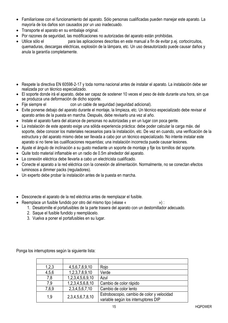 Velleman VDPLW2401 User Manual | Page 15 / 21