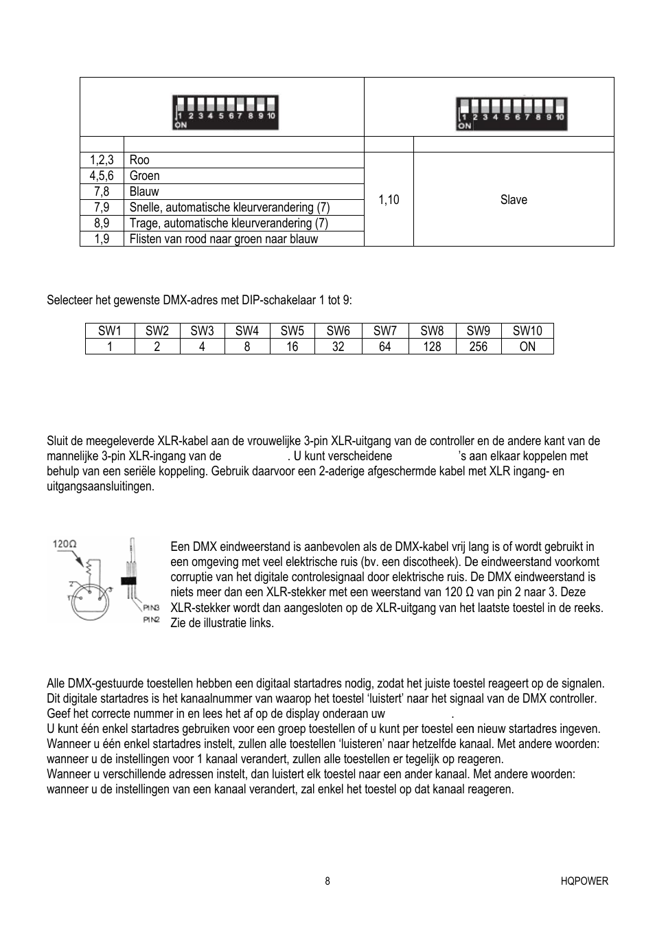 Velleman VDPLW2401 User Manual | Page 8 / 21