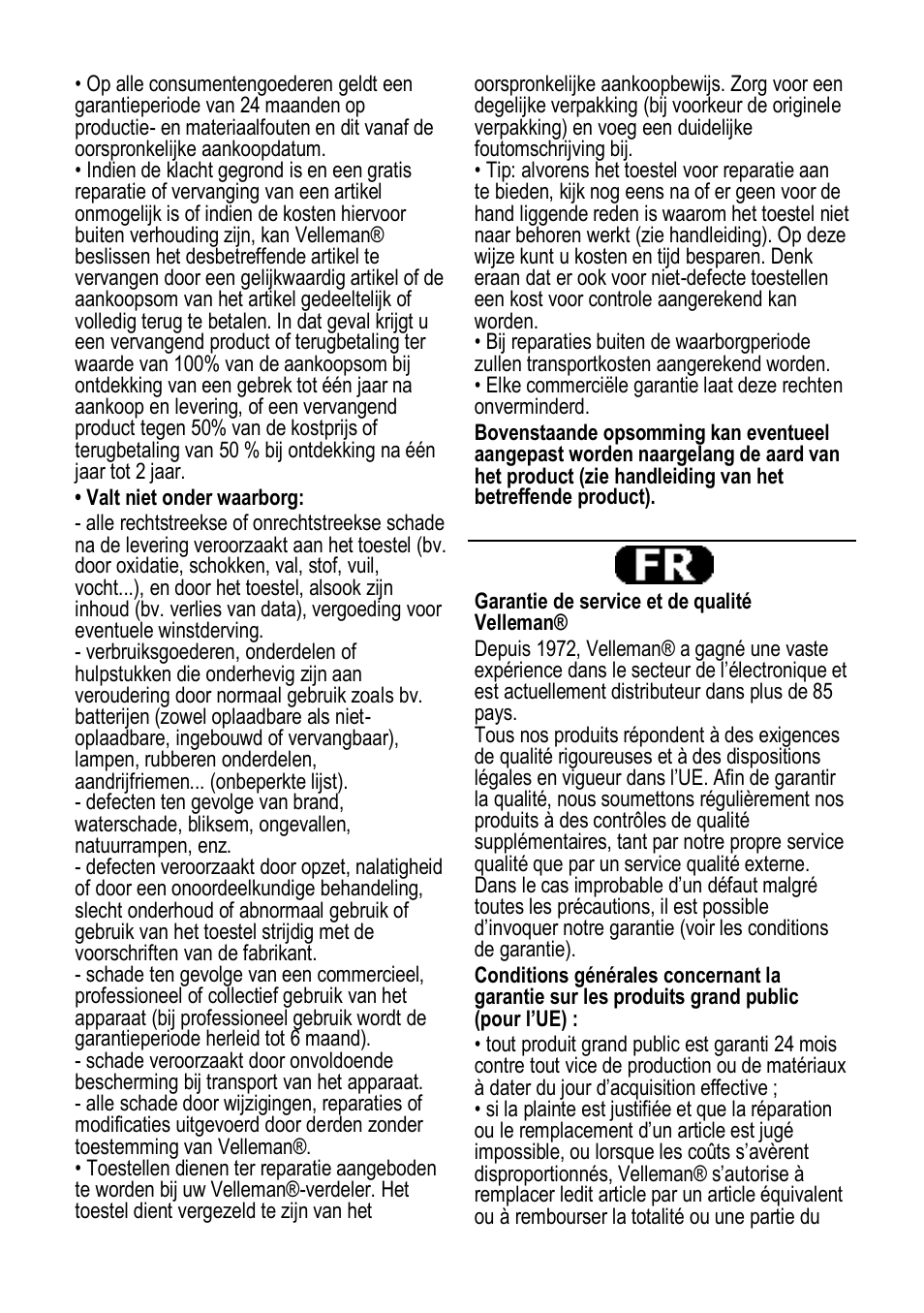 Velleman VTBAL10 User Manual | Page 21 / 25