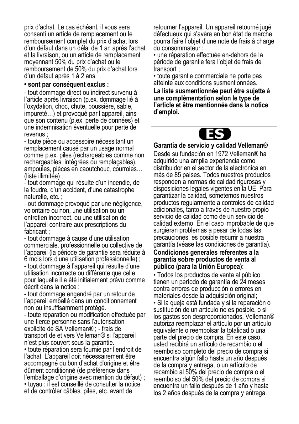 Velleman VTBAL10 User Manual | Page 22 / 25