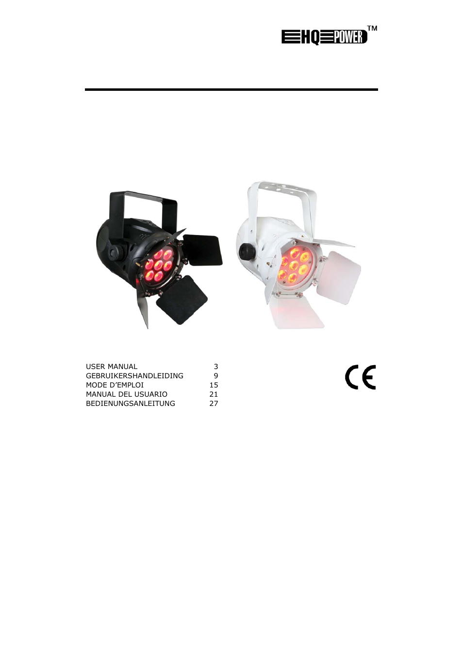 Velleman VDPLP710RGBWB User Manual | 34 pages