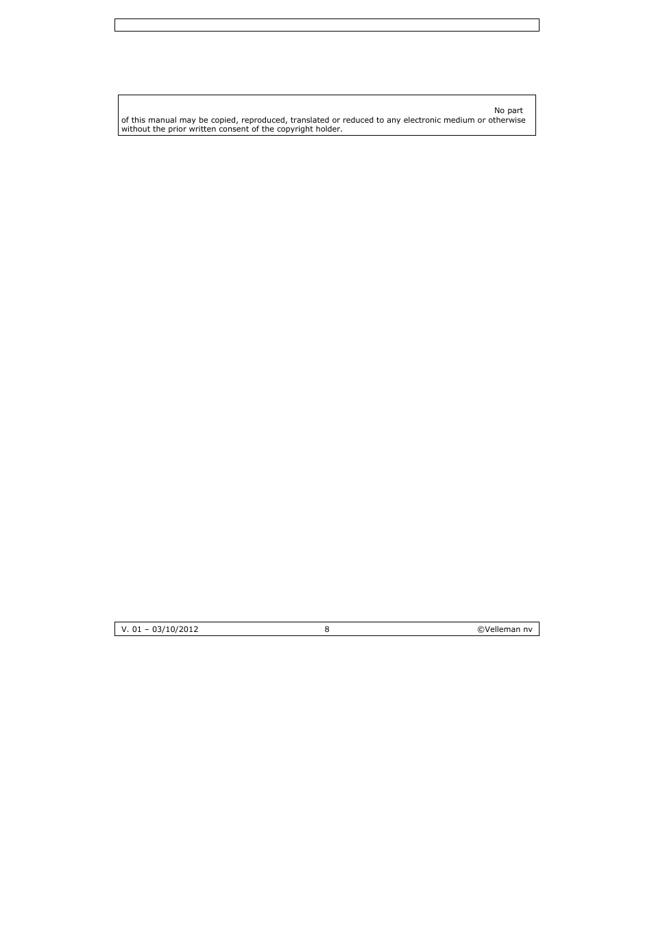 Velleman VDPLP710RGBWB User Manual | Page 8 / 34