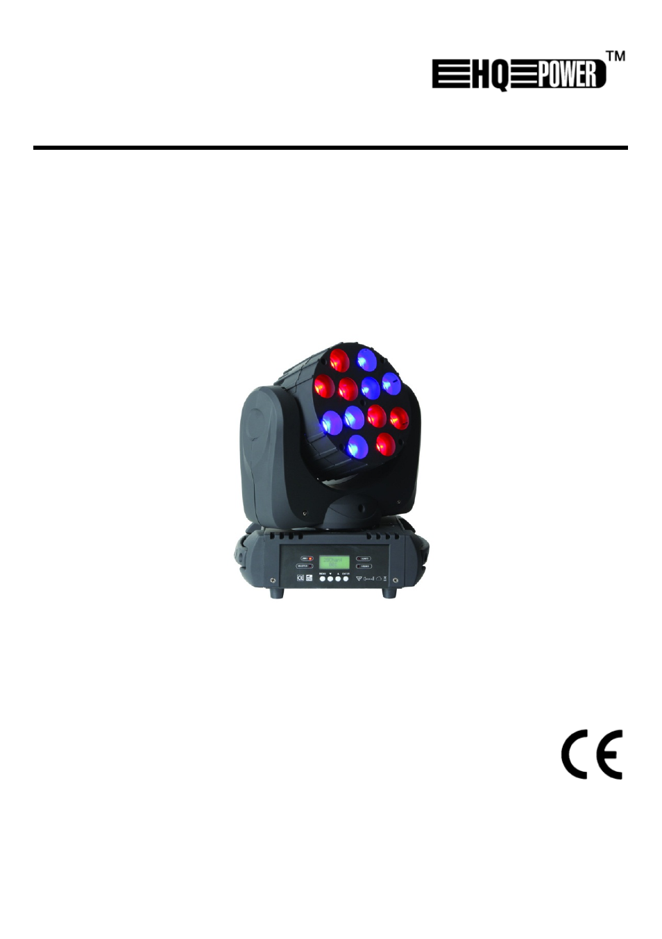 Velleman VDPL1210MHRGBW User Manual | 58 pages