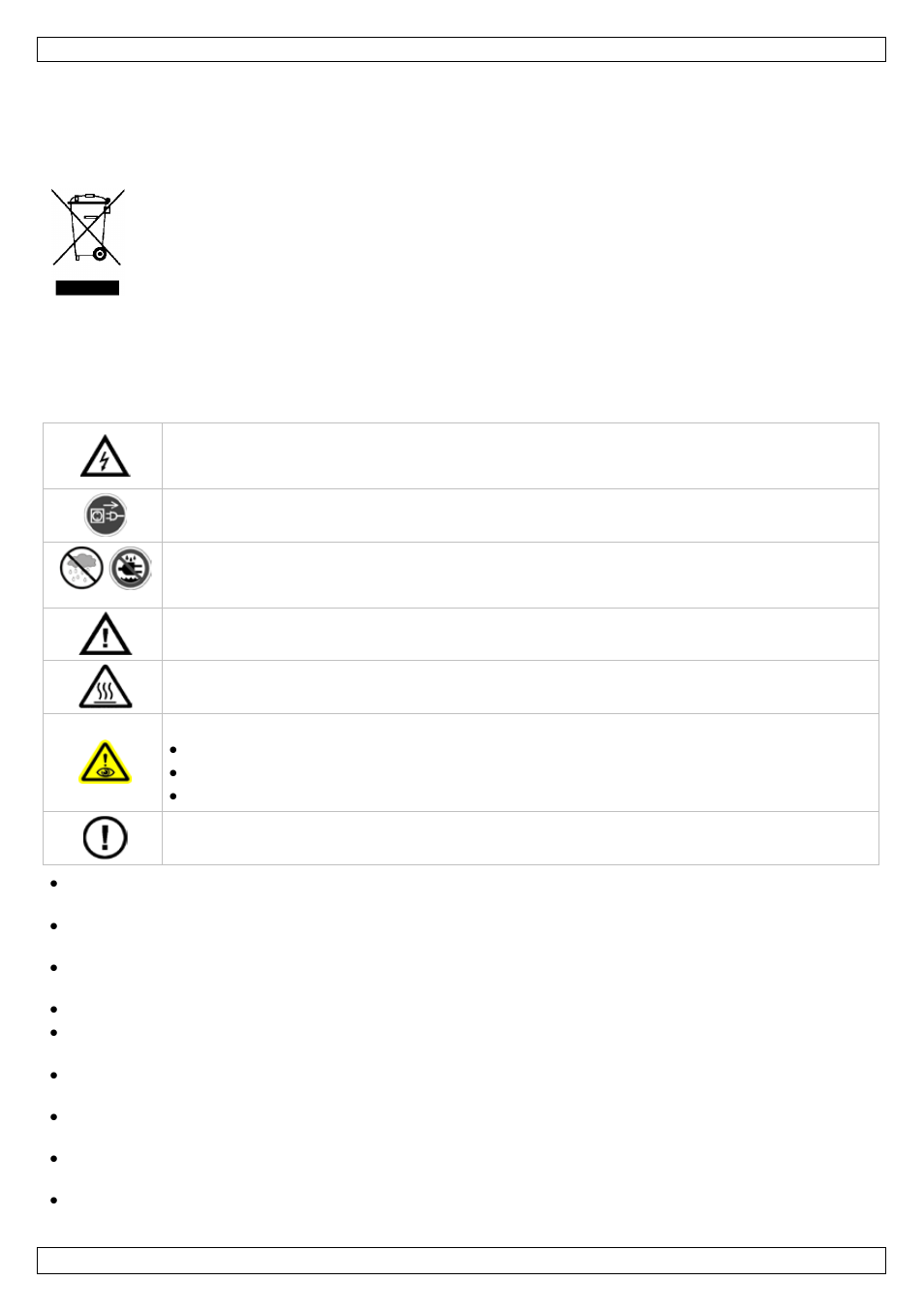 Bedienungsanleitung, Einführung, Sicherheitshinweise | Velleman VDPL1210MHRGBW User Manual | Page 46 / 58